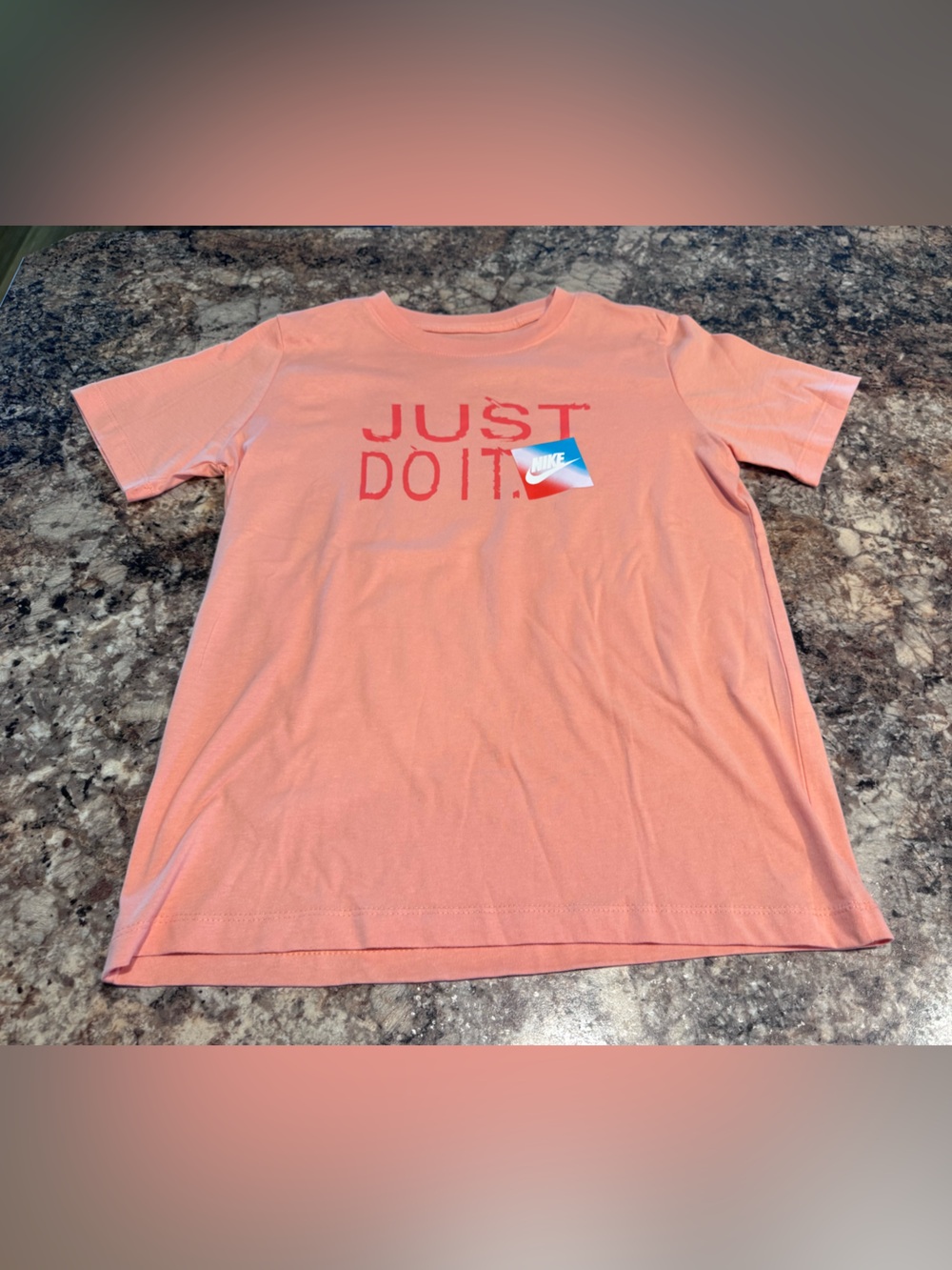 Nike 'Just Do It' Coral T-Shirt